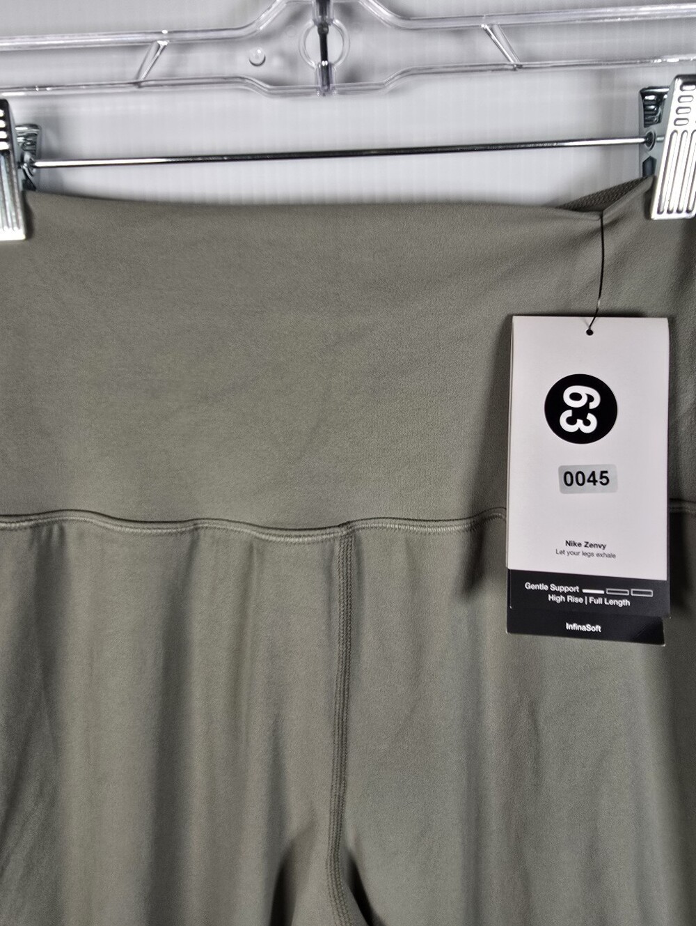 NWT Nike Womens Zenvy Dri-FIT Taupe High Rise Joggers Activewear Sporty Size XS - Picture 6 of 16